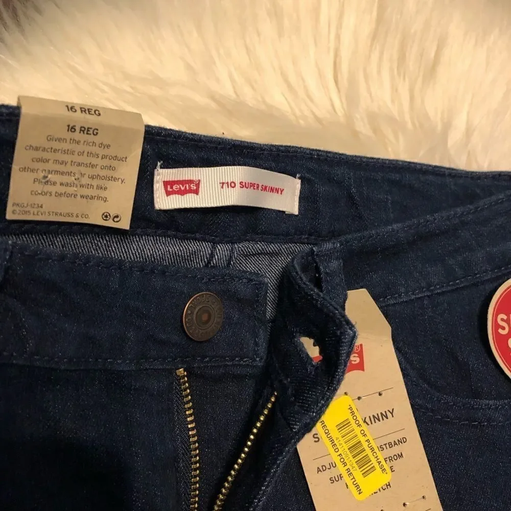 Levi’s 710 girls denim 16reg